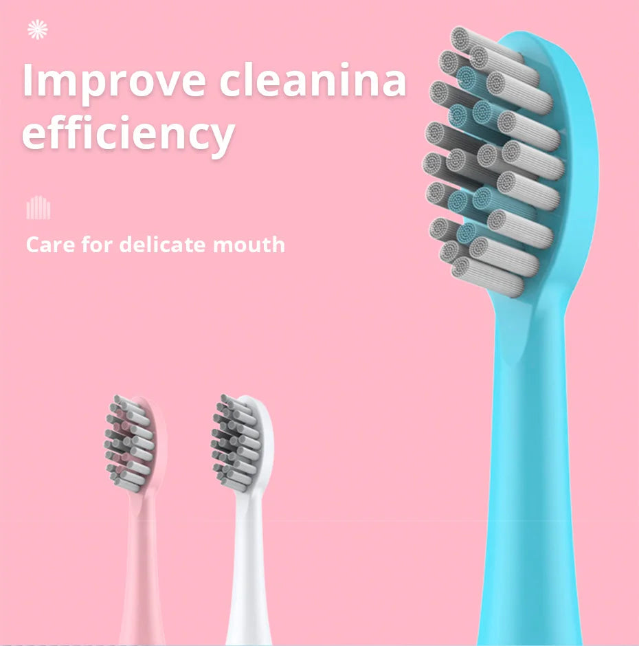 Tongwode Sonic Electric Toothbrush for Adults – Soft Bristle, IPX6 Waterproof, 3 Brush Heads