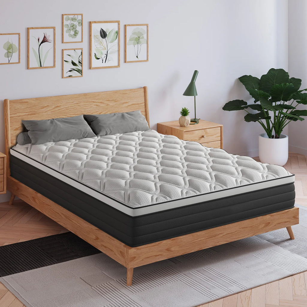 Hotel Sleep at Home — 12"/14" Gel Memory Foam Hybrid Pocket Spring Mattress | Medium Firm, Motion Isolation, Twin to King