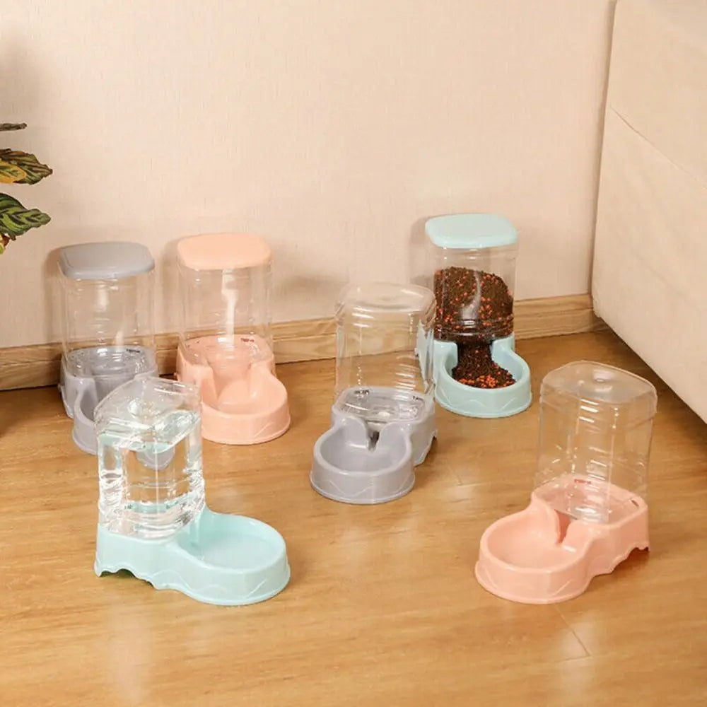 3.8L Automatic Pet Water Fountain & Food Dispenser