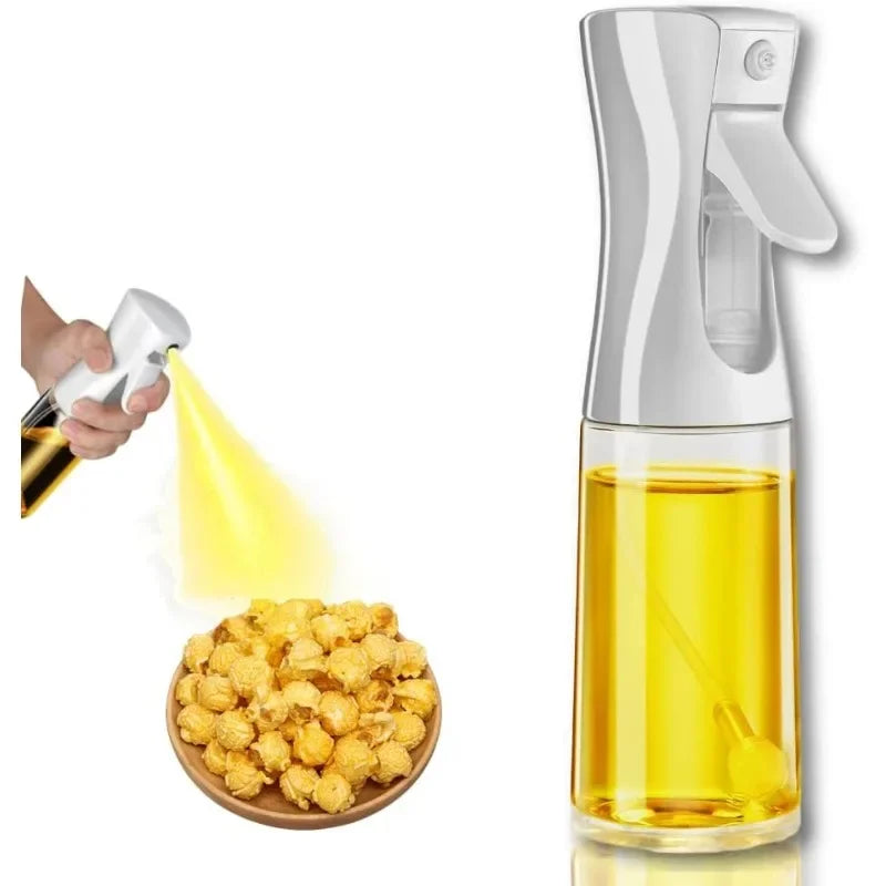 Spray Less. Cook Better. — Reusable Oil Mist Spray Bottle | Food Grade, Olive Oil & Vinegar Dispenser, 200/300/500ml, Black & White