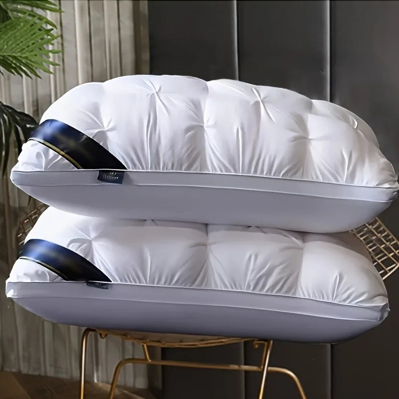 Hotel-Quality Cervical Pillow Insert – High & Low Profile, Washable, Standard Size 48x74cm