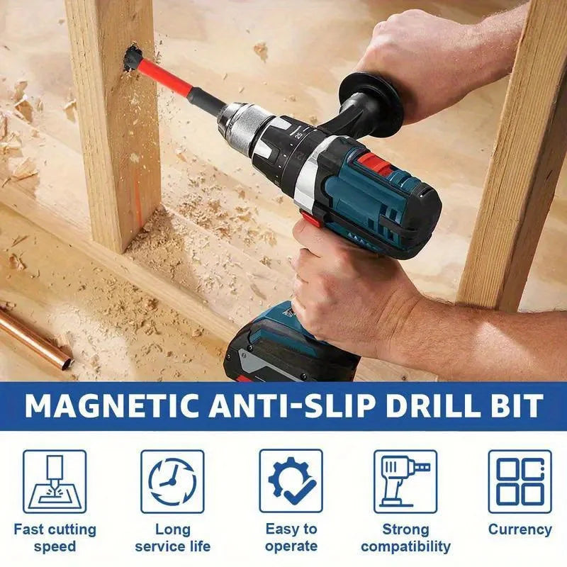 Never Lose a Bit. — Magnetic Non-Slip S2 Steel Drill Bit Set | 3, 6 & 12 Pieces, Crosshead & Impact Bits, Electric & Hand Drivers