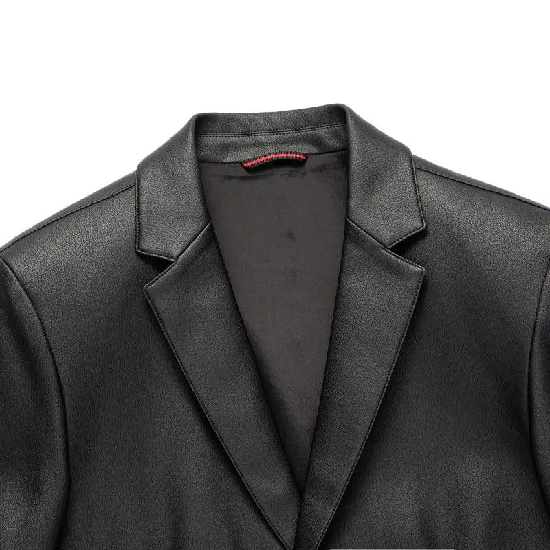 Spring and Autumn Leather Jackets, Casual Leather Suits, Men's Leather Jackets, Sheepskin Slim-Fit High-End Genuine Leather Jack