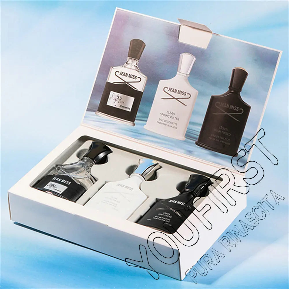 Men’s Fresh Floral Cologne Gift Set 90ml – 3-Piece Charming Scent Box