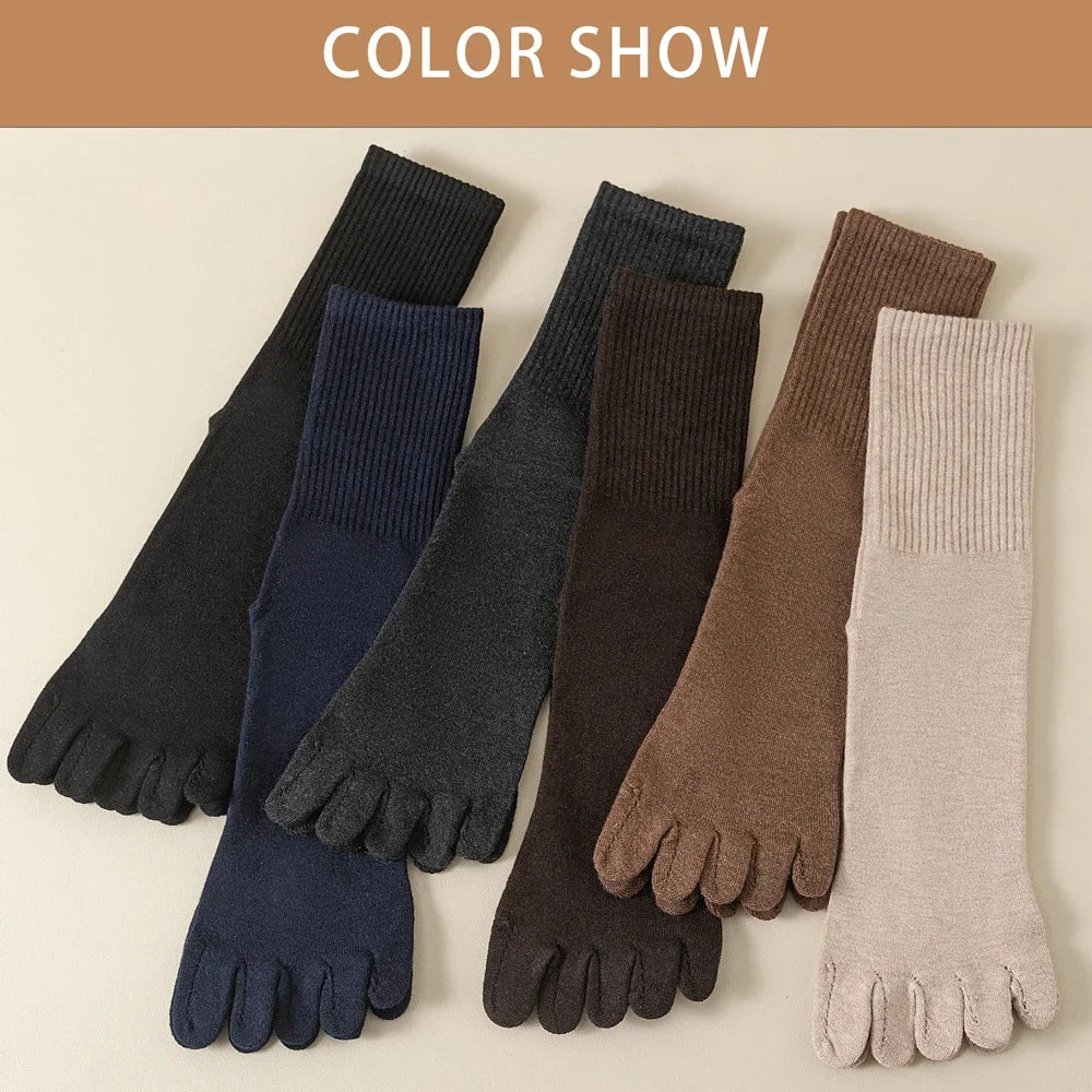 Men's Wool-Blend Five-Toe Socks