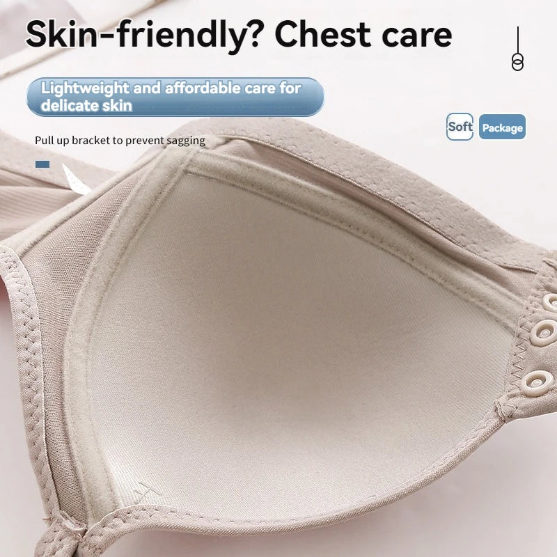 Front-Buckle Push-Up Bra — Adjustable, Breathable & Available in Plus Sizes