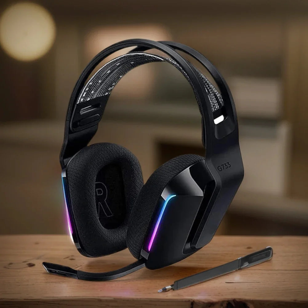 3.5mm Replacement Microphone for Logitech G733 Gaming Headset — Noise Canceling, Detachable Mic