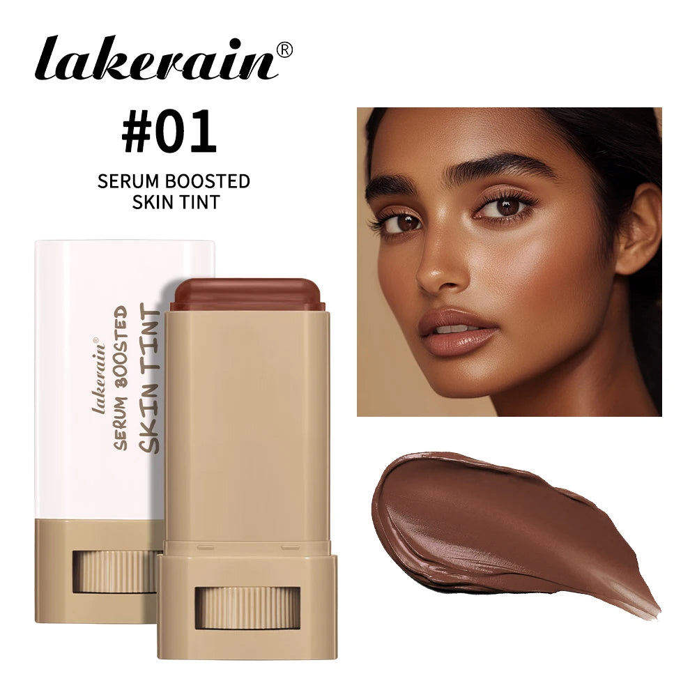 Skin Tint Foundation Stick — Waterproof Nourishing Tinted Serum Contour Balm