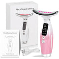 7-Color LED EMS Facial & Neck Massager – Microcurrent Vibration Beauty Device for Face & Shoulders
