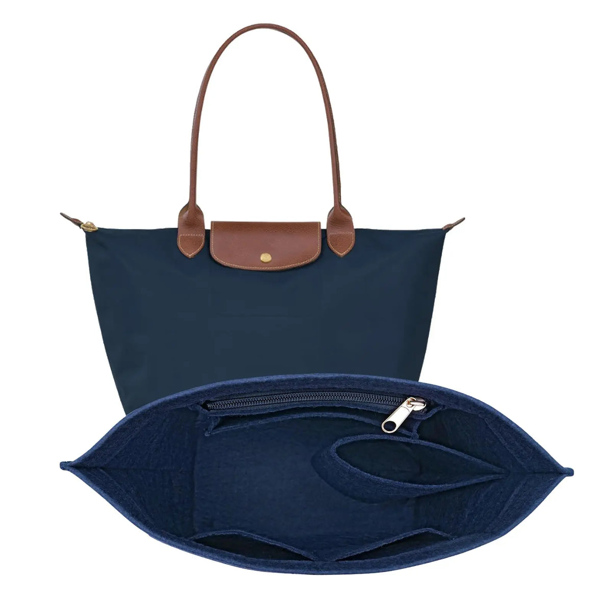 Felt Purse Organizer Insert – 5 Colors, 3 Sizes – Handbag Inner Liner for Totes & Purses