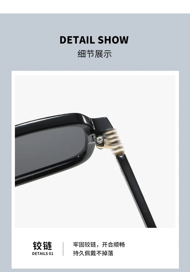 Neutral Square Trendy Sunglasses | Advanced UV Protection Shades for Men & Women