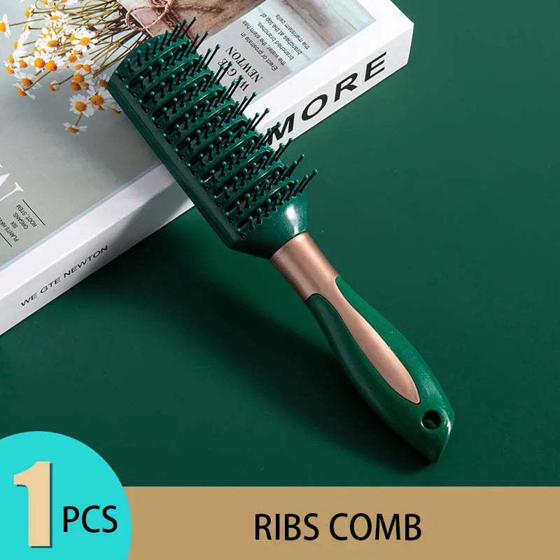 KLINA Air Cushion Scalp Massage Comb – Anti-Static Detangler for Salon & Home