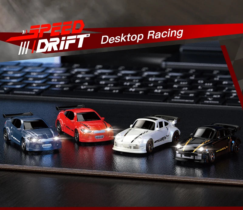 1/64 Scale Mini 4WD RC Drift Car – High Speed GTR Racing Model