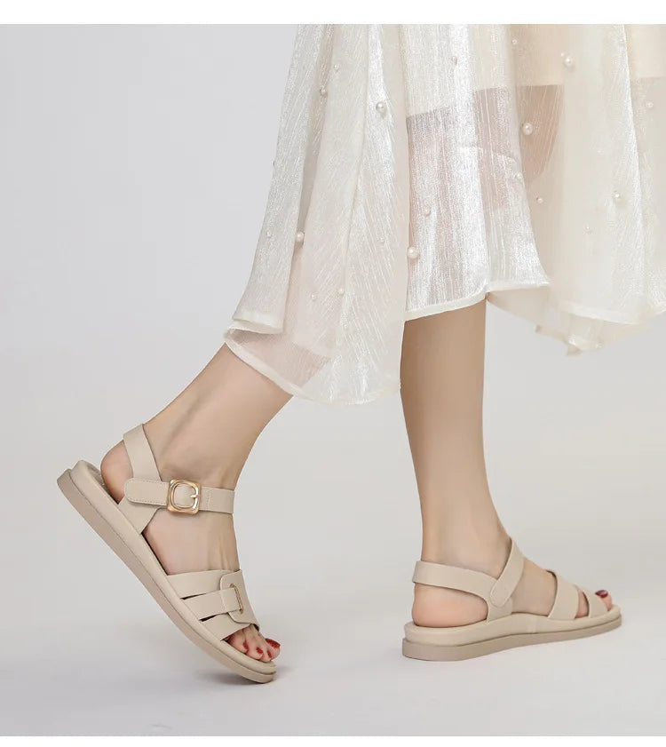 Women's Thick-Sole Summer Sandals – Non-Slip Soft Sole Beach Shoes