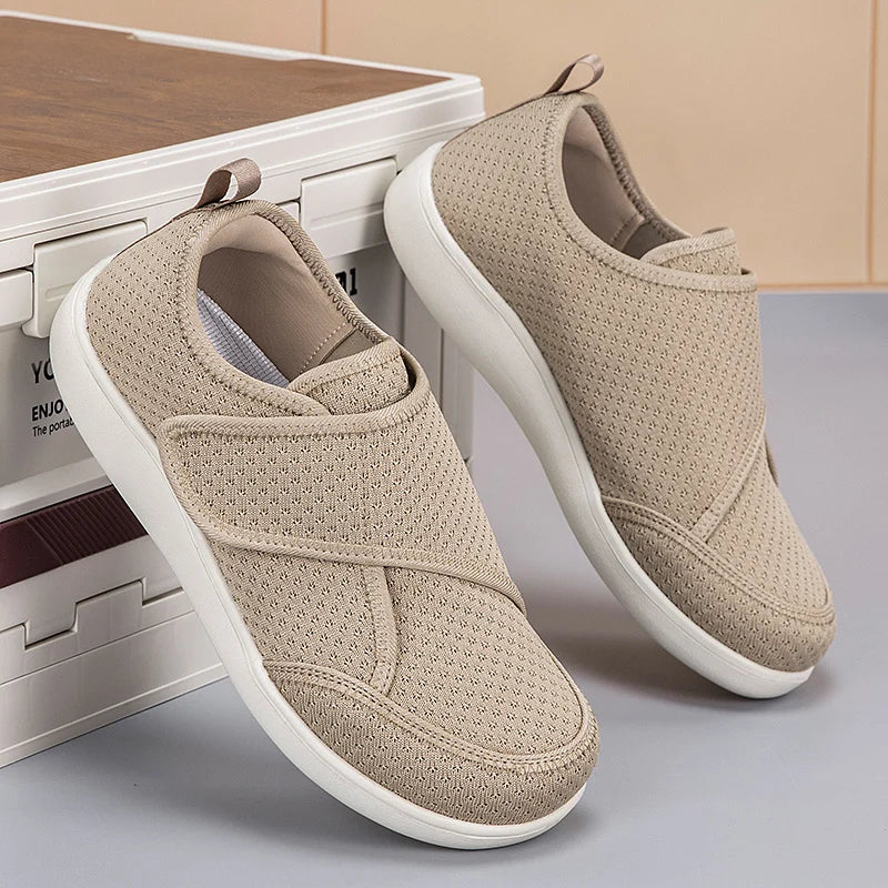 Adjustable Open-Toe Diabetic Shoes for Elderly – Wide Fit Orthopedic Sandals