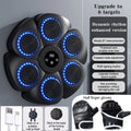 Smart Music Boxing Machine – RGB LED Reaction Wall Target with Bluetooth, Gloves Included