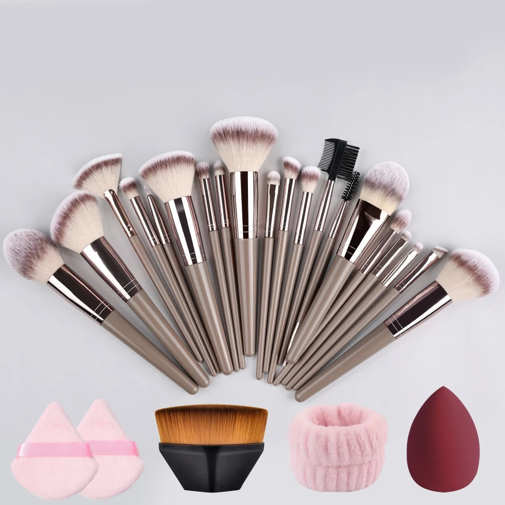Super Soft Detail Makeup Brush Set — Blush, Highlighter, Foundation & Eyeshadow