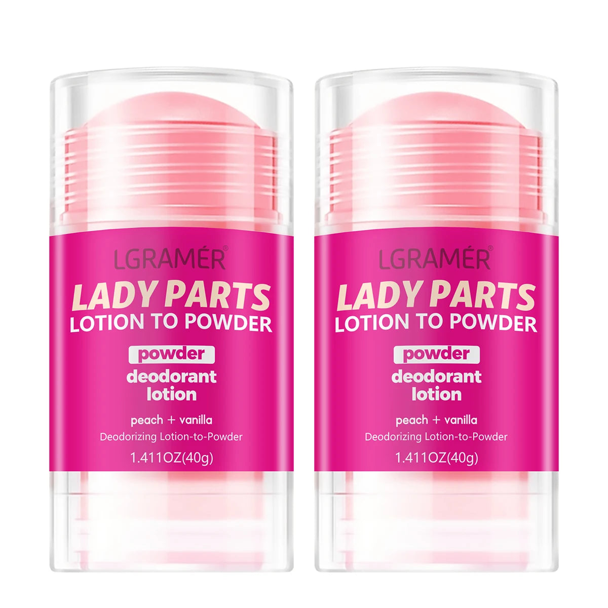 Women's Peach Vanilla Deodorant Lotion – Multi-Fruit Long-Lasting Fragrance