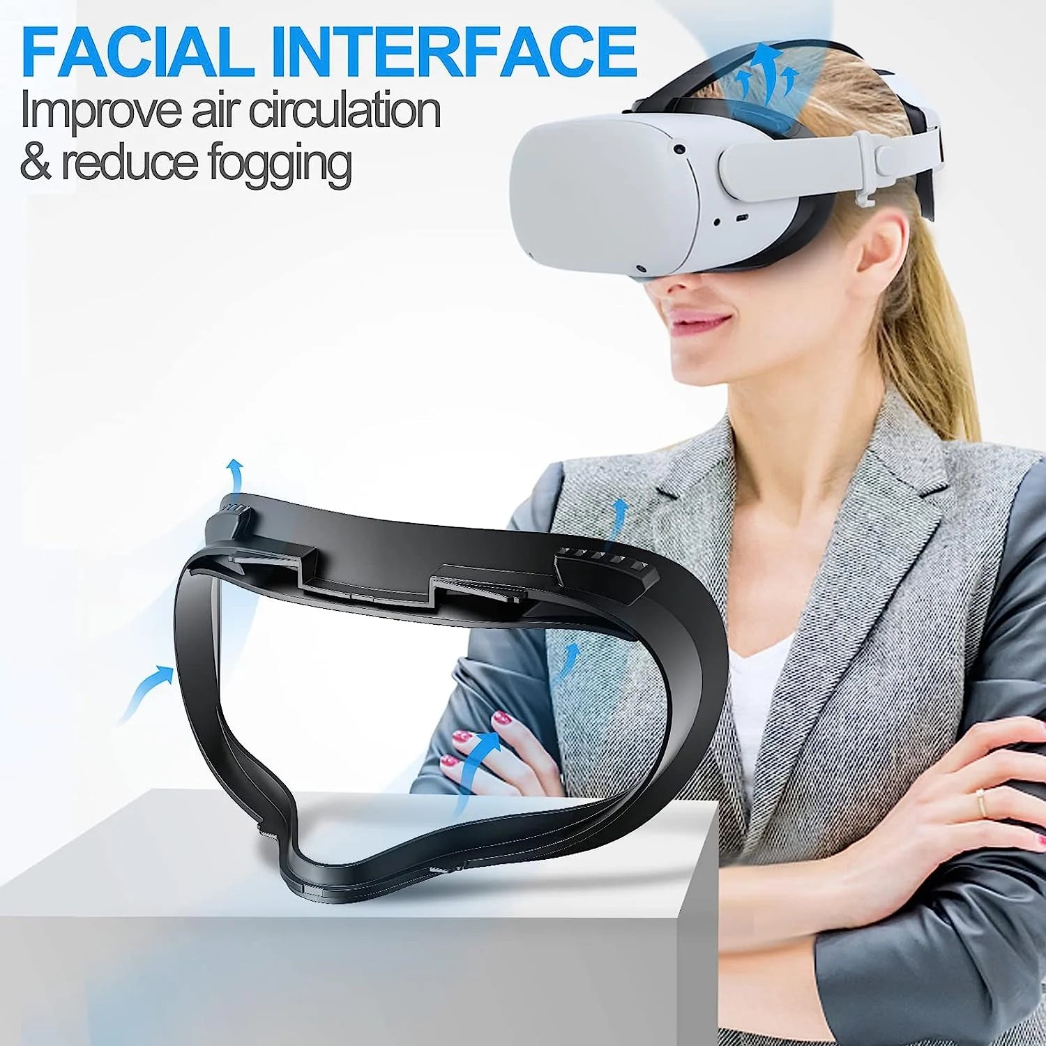 HUADAI Face Cushion Pad for Meta Quest 2, 3 & 3S