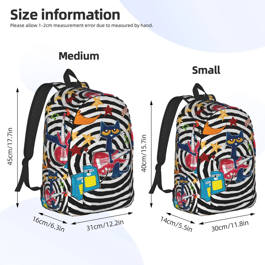 Pete the Cat Backpack – Stars Comic School Bag
