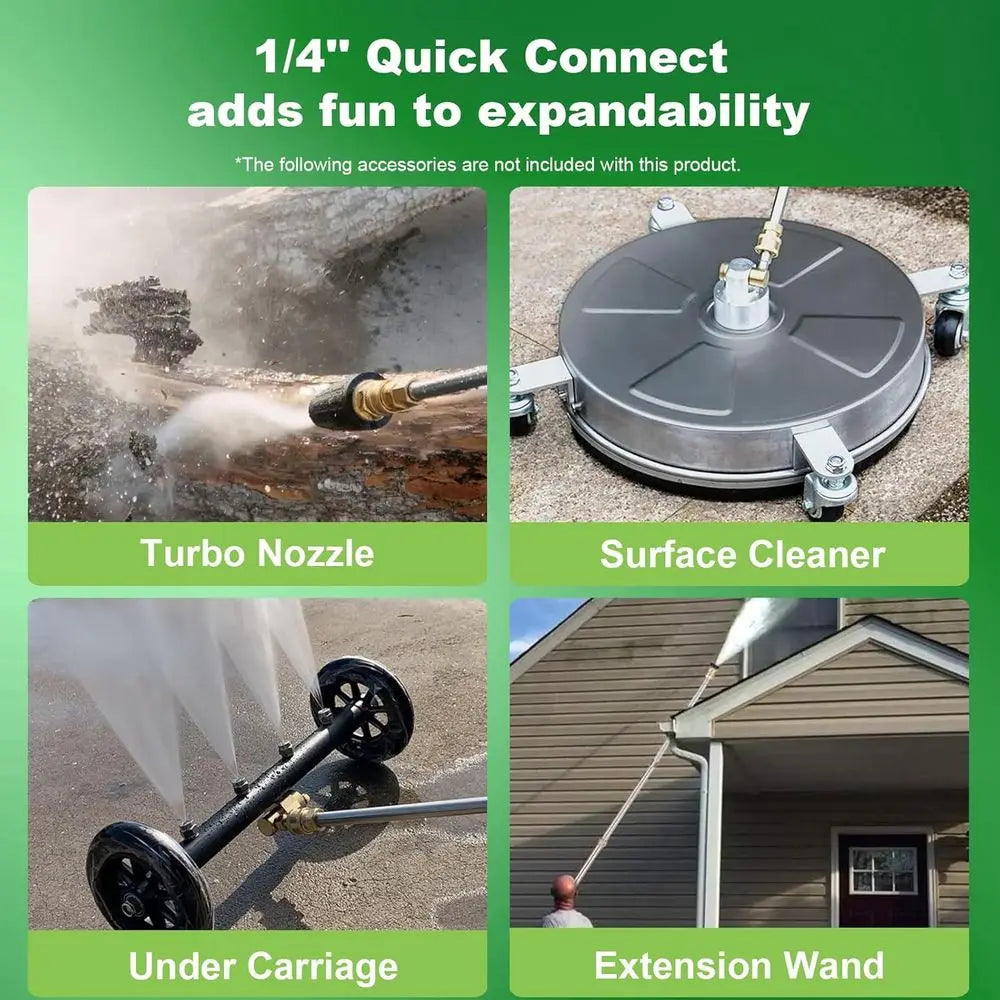 Electric Pressure Washer – 33-Foot Hose & Foam Cannon