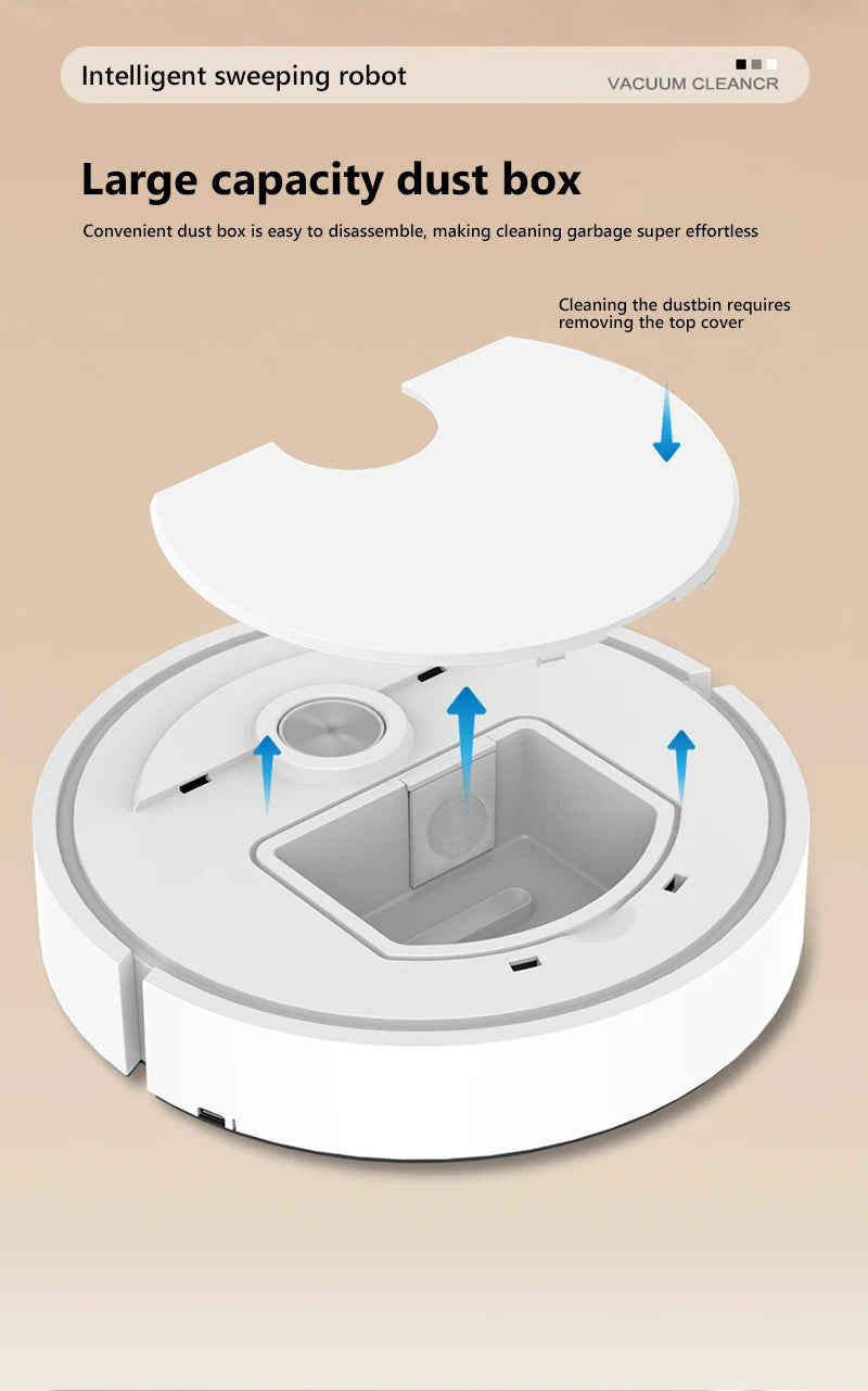 3-in-1 Smart Wireless Robot Vacuum Cleaner — Sweeping, Vacuuming & Floor Washing for Home, Carpet & Pet Hair (2025)