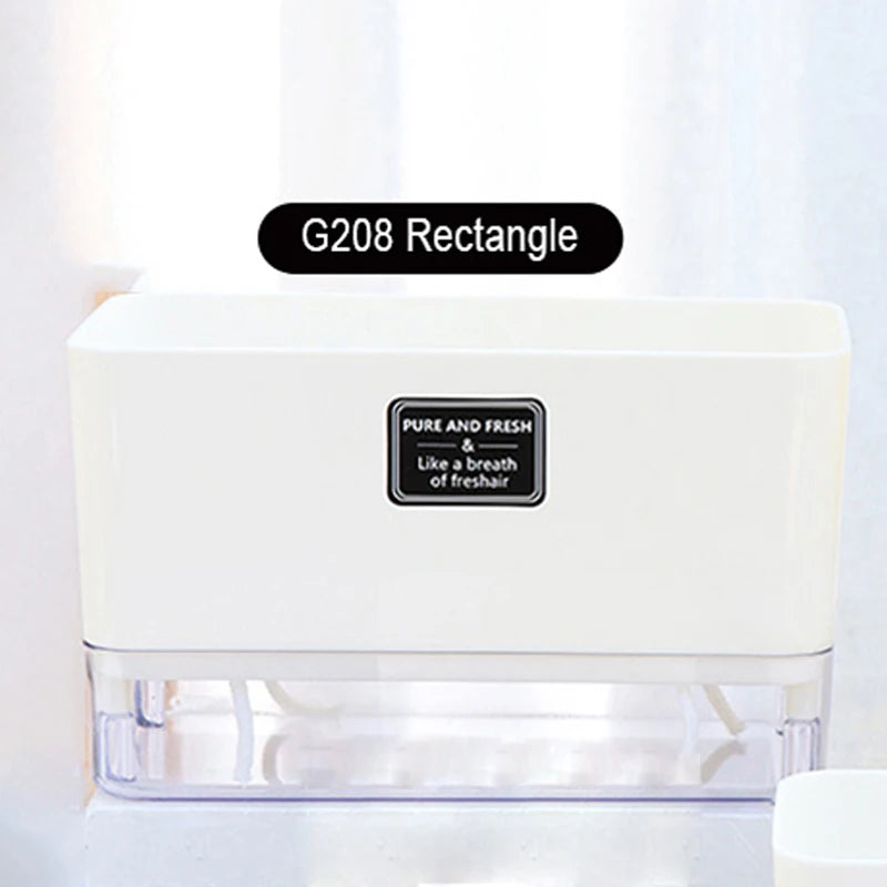 Double-Deck Self-Watering Planter Pot — Magnetic Plastic with Cotton Wick for Indoor & Garden Use