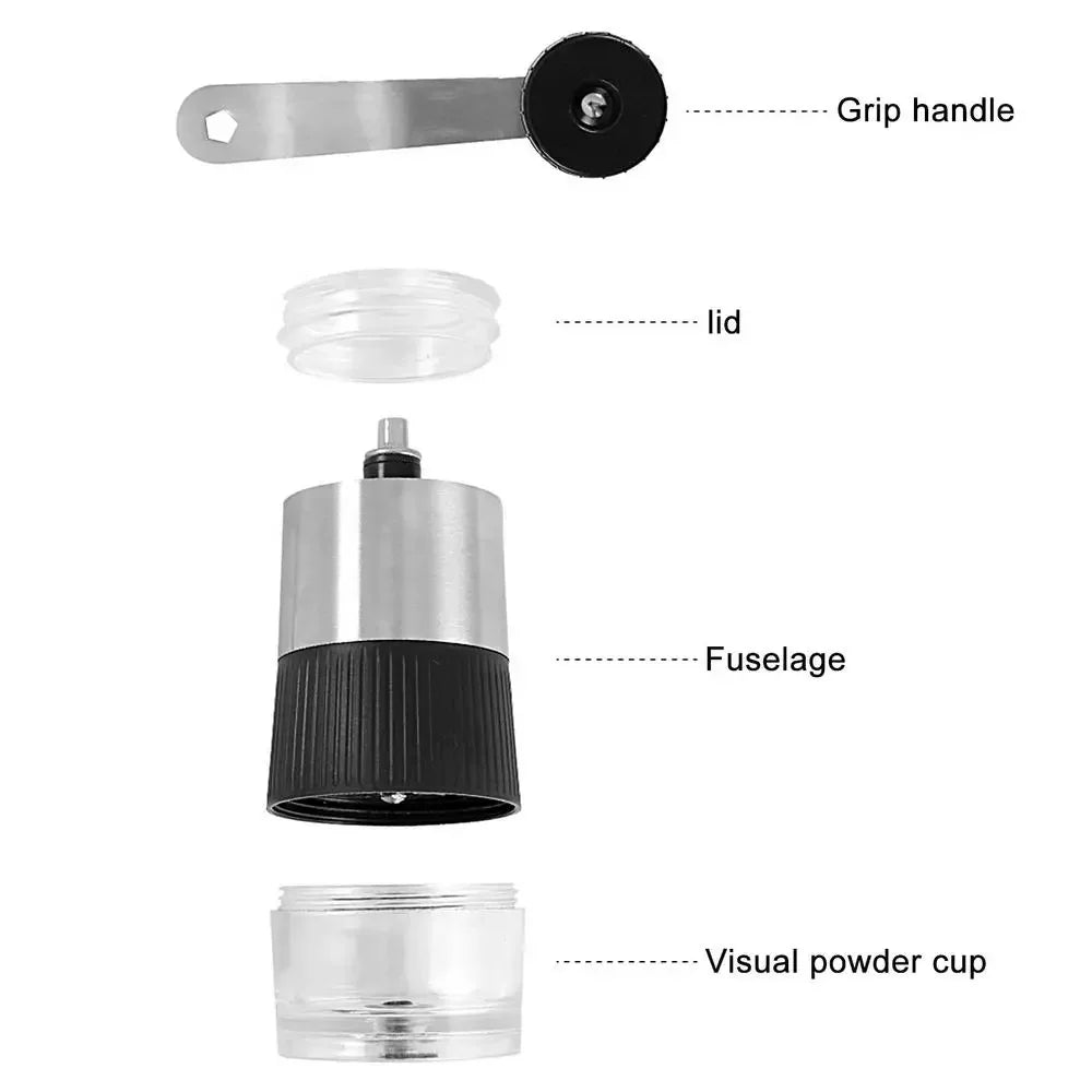 Manual Burr Coffee Grinder — Hand Coffee Bean Grinder, Unique Camping Gift