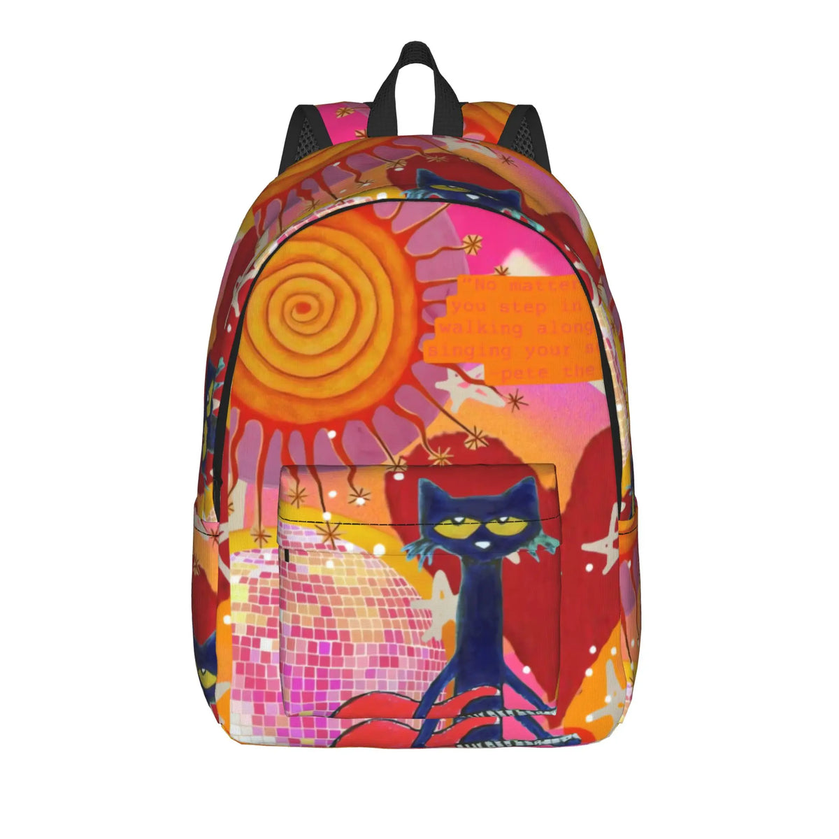 Pete the Cat Backpack – Polyester Daily Carry Bag