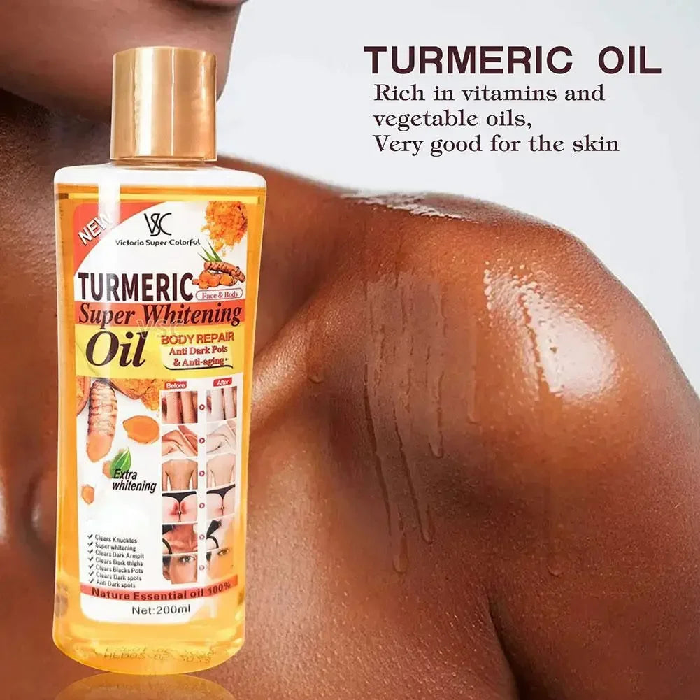 Turmeric Essential Oil — Brightening Facial & Body Massage Oil for Smooth, Glowing Skin