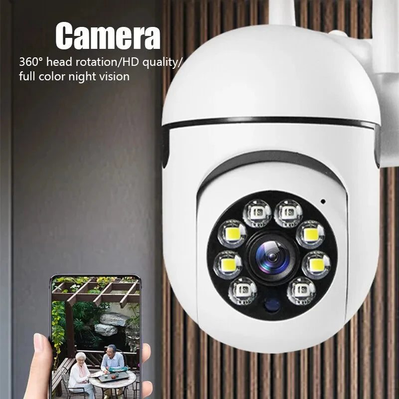 3MP WiFi Indoor Security Camera – 360° Auto Tracking, Color Night Vision, 2-Way Audio, Motion Detection