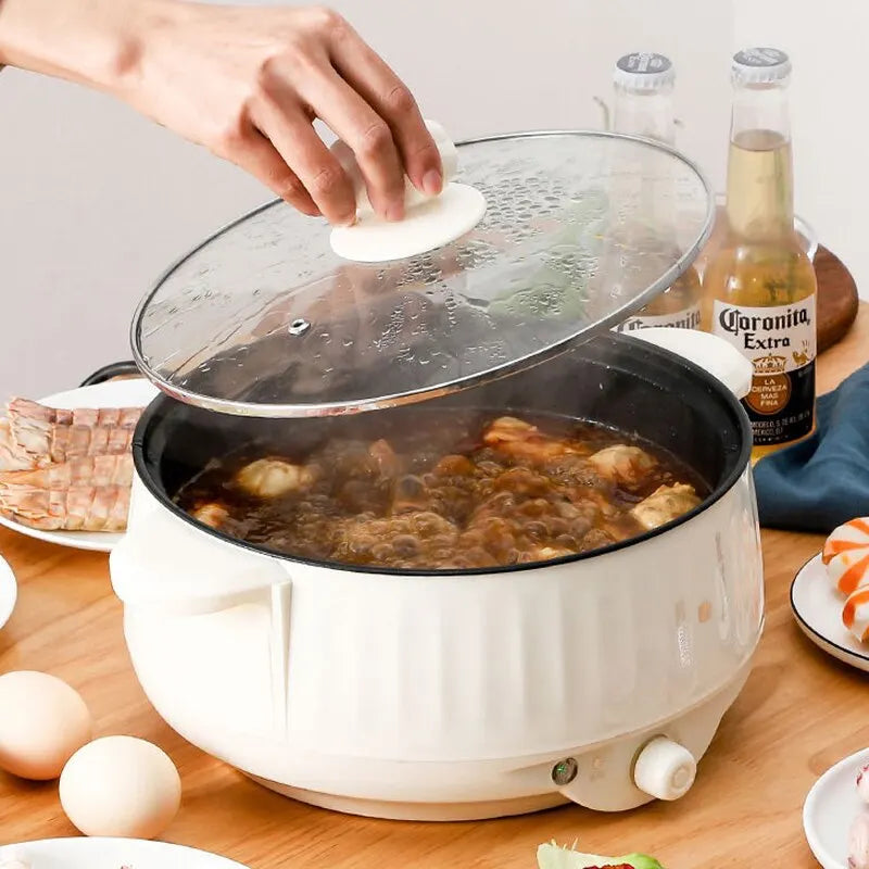 220V Multi Cooker Electric Pot — Single/Double Layer Non-Stick Hot Pot & Rice Cooker for 1–2 People