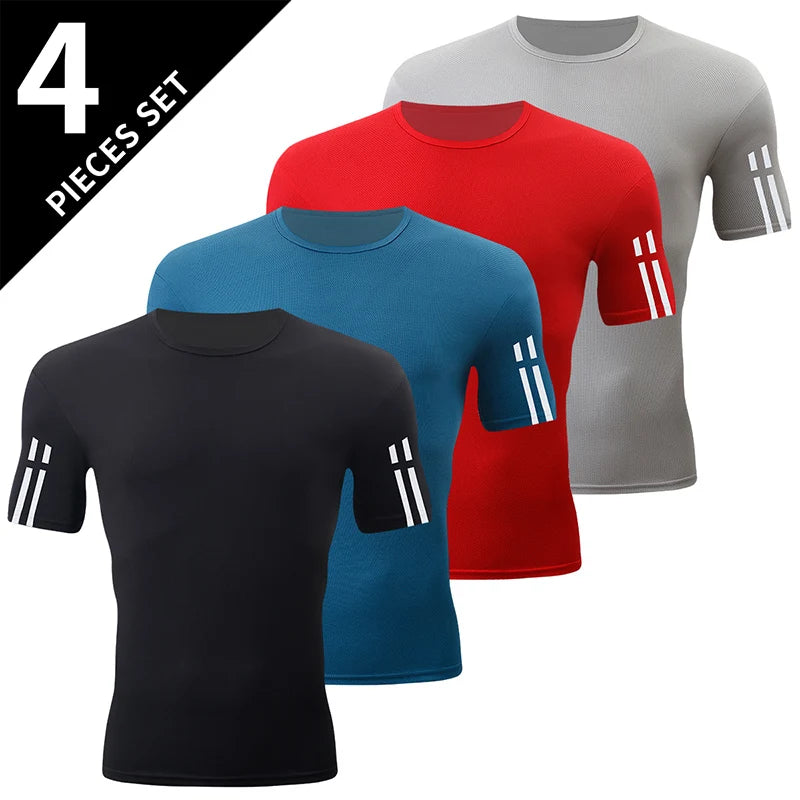 Men's Gradient Quick-Dry Sport T-Shirt — Multi-Pack Athletic Tees