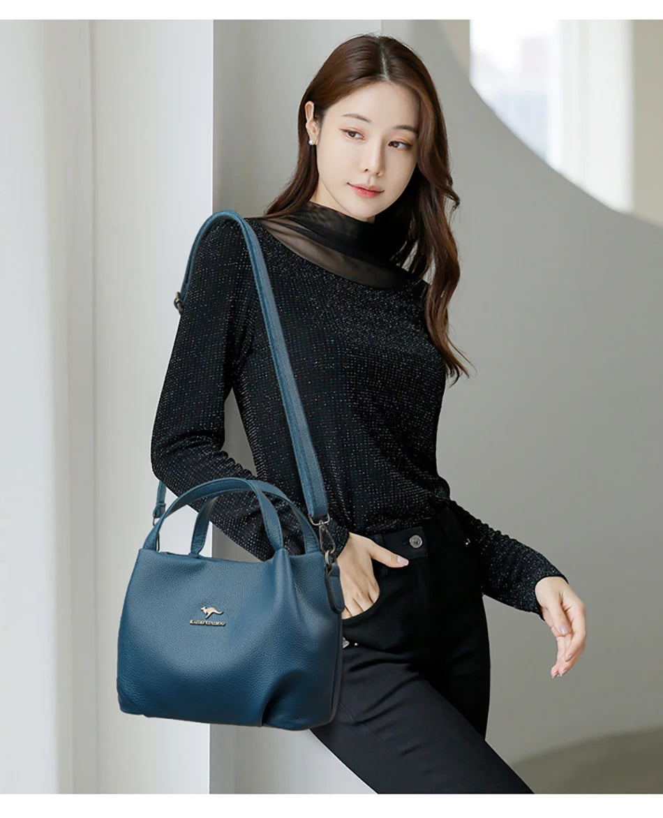 LUYIAIXI Luxury Letter Accent Crossbody Shoulder Tote – High Quality Designer Handbag for Women