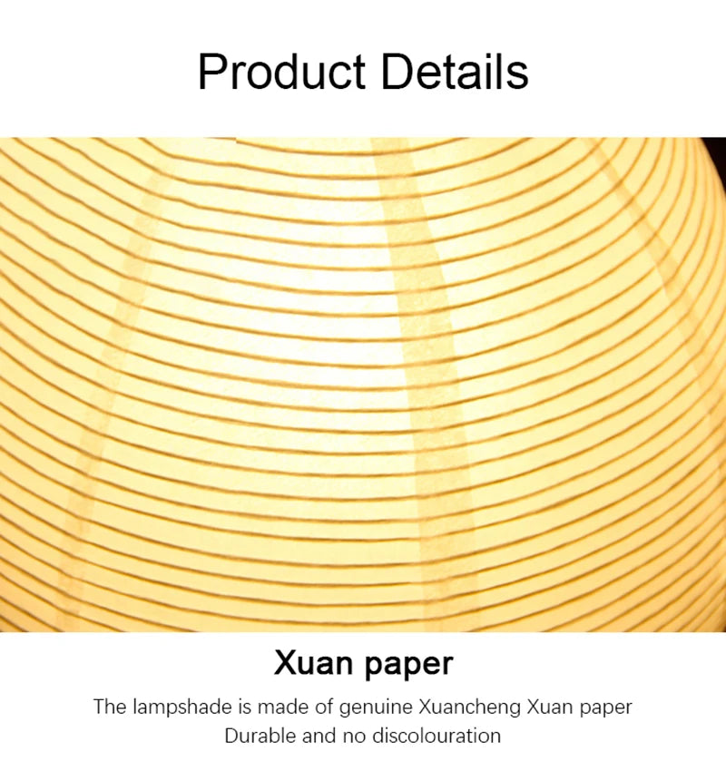 Rice Paper Table Lamp – White Lantern Design