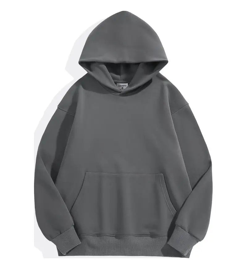 Men's Heavy Cotton Hoodie Sweatshirt — Premium Heavyweight Pullover