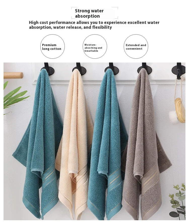 Jacquard Cotton Face Towel – Soft, Absorbent & Skin-Friendly, 3 Colors