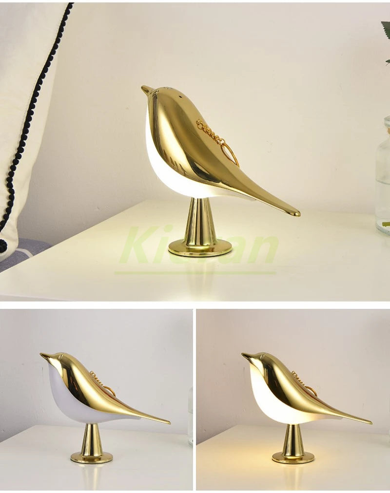 Bird Touch Lamp – Dimmable Tricolor Lighting