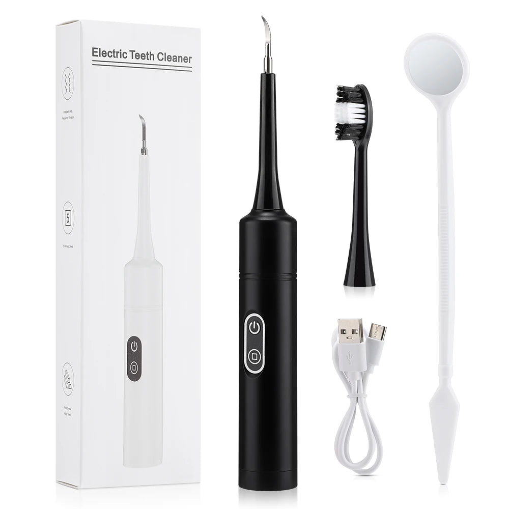 Dentist-Level Clean at Home — Electric Teeth Cleaner & Tartar Remover | 6-Gear Modes, 31,000 Vibrations/Min, IPX6 Waterproof, Type-C Charging