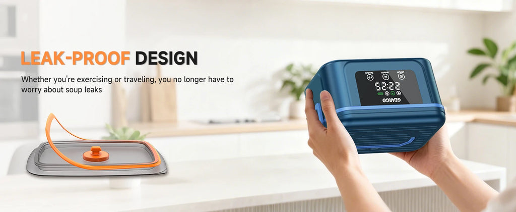 1.4L Cordless Electric Lunch Box – Rechargeable Food Warmer