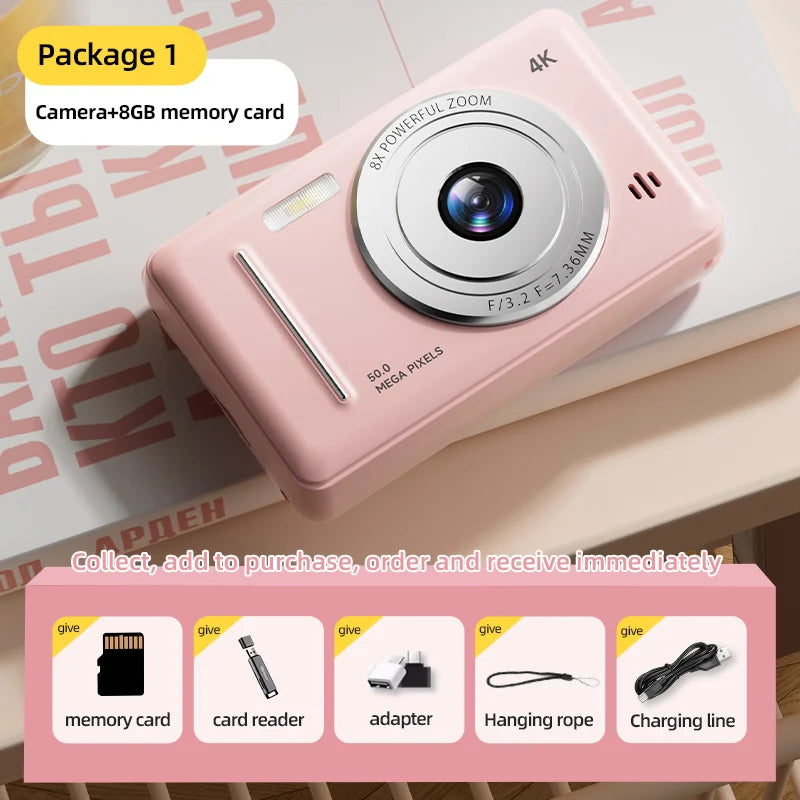 Retro Digital Camera with SD Card Storage