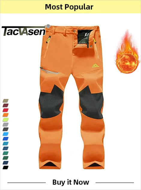 TACVASEN Men's Hooded Fleece Jacket – Full-Zip Windproof Warm Work Coat for Outdoor & Office