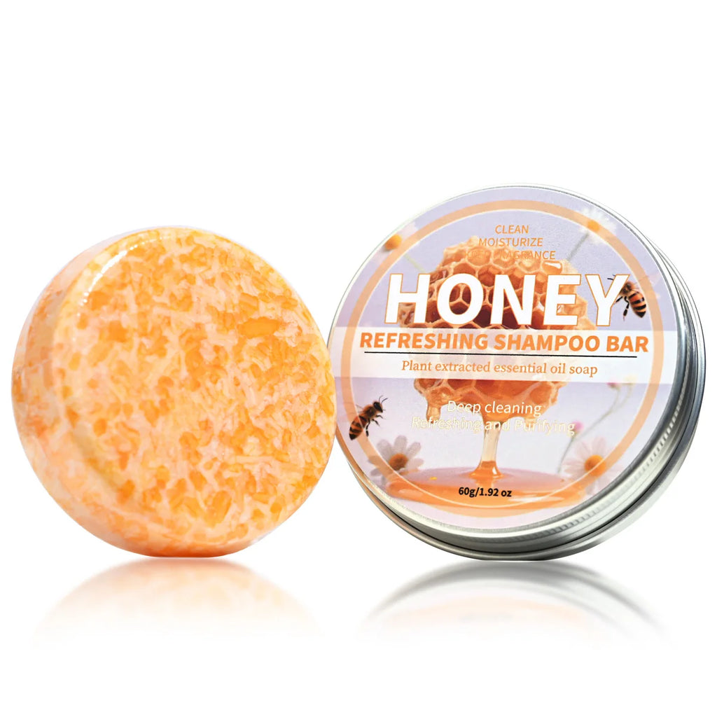 Honey Nourishing Shampoo Bar – Deep Moisturizing Solid Hair Cleanser