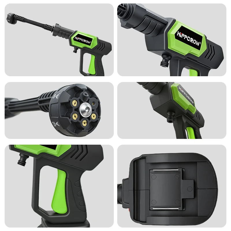 1450PSI Cordless Pressure Washer – 6-in-1 Adjustable Nozzle, Portable All-in-One for Car, Home & Garden (Battery Not Included)