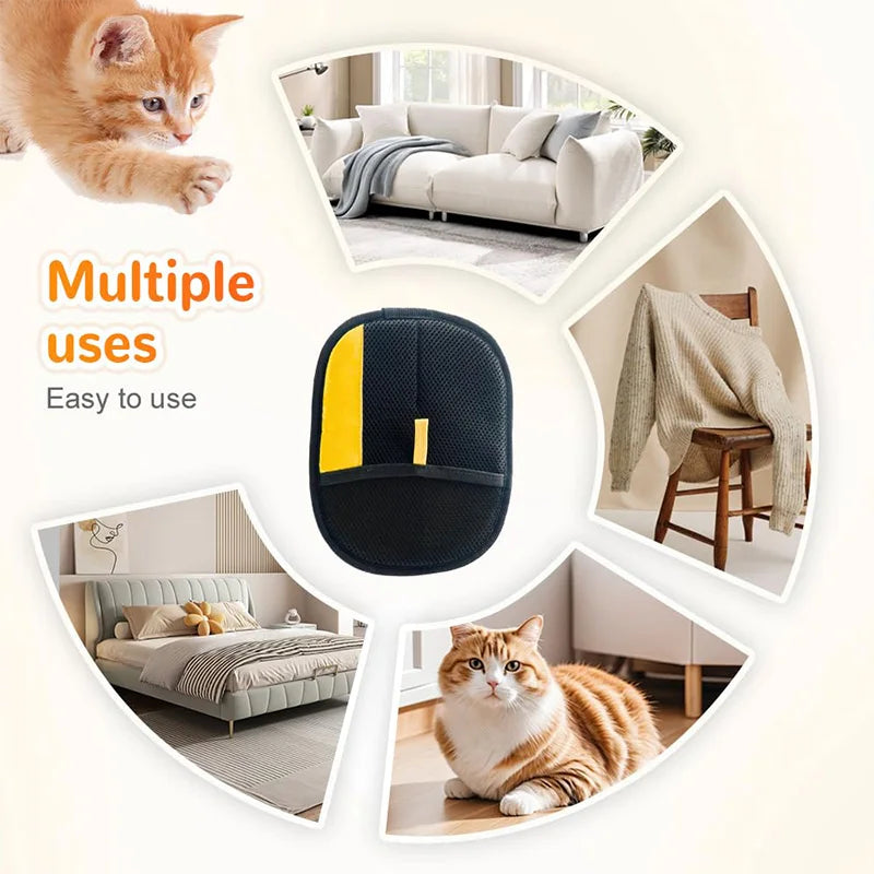 Pet Grooming Gloves — Double-Sided Hair Remover