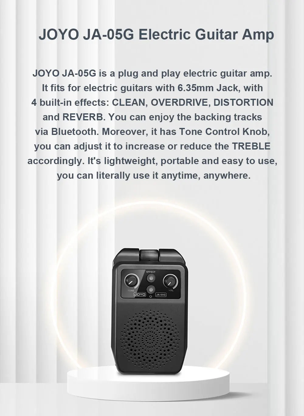 JOYO JA-05G Mini Guitar Plug Amplifier — 4 Built-In Effects