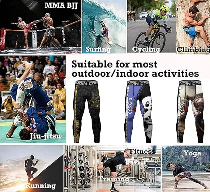 Men's MMA BJJ No-Gi Rashguard & Compression Set – Jiu Jitsu Boxing Muay Thai Sport Suit