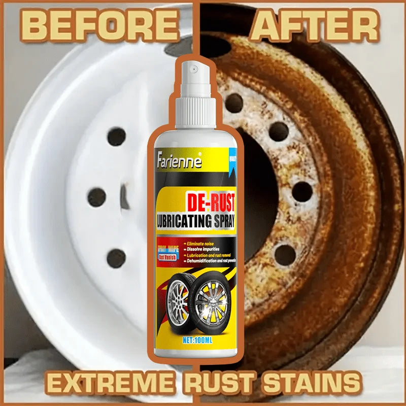 Universal Rust Remover & Revitalizing Spray – Iron-Based Brake Dust & Rust Eliminator for Car Wheels & Metal Surfaces