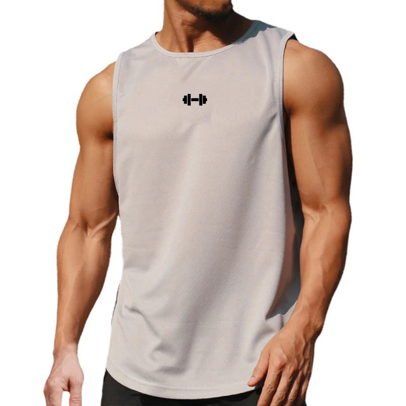 Men's Gym Tank Top Sleeveless Shirt — Athletic Training Vest