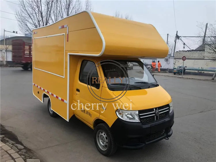 EXW Mobile Food Cart — Electric Food Truck & Ice Cream Trailer (510x170x264cm)